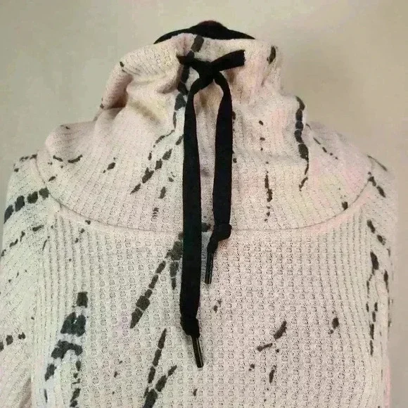 MNY‎ Marc New York Performance Medium Waffle Weave Soft Pink Long Sleeve Top - Picture 3 of 12